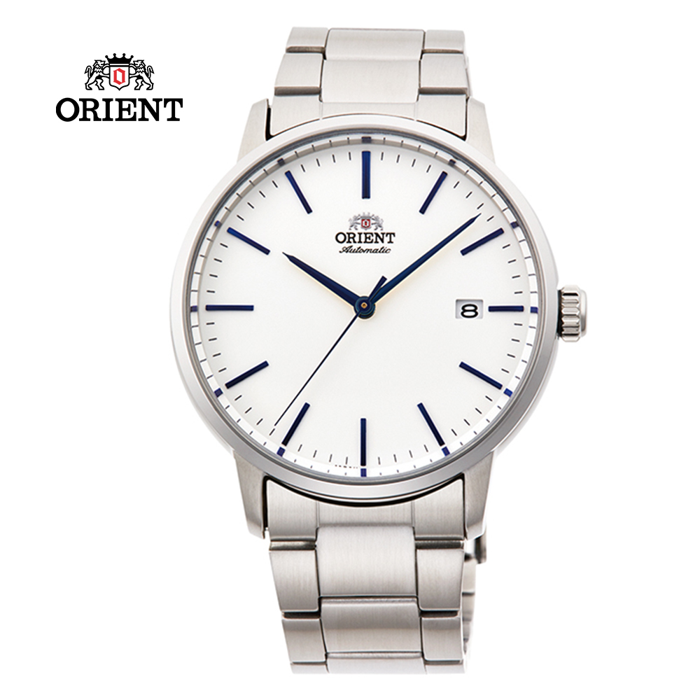 ORIENT 東方錶 DATEⅡ系列 機械錶 鋼帶款 白色 RA-AC0E02S