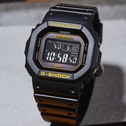 CASIO 卡西歐 G-SHOCK 黑黃配色系列 方形電子手錶 過年送禮 GW-B5600CY-1