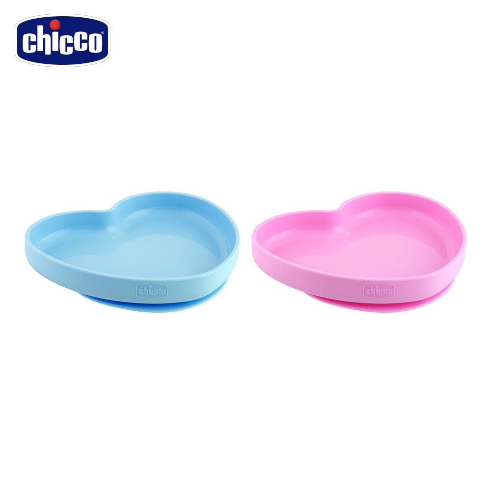 chicco-愛心矽膠吸盤碗-2色