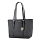 MICHAEL KORS JET SET 緹花LOGO防刮托特包-黑色/小 product thumbnail 1