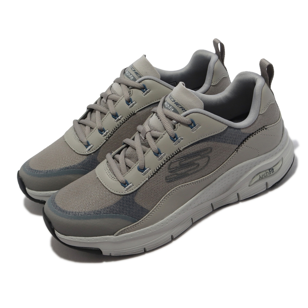 Skechers 健走鞋 Arch Fit-Cool Oasis 男鞋 灰 記憶鞋墊 足弓支撐 抗菌除臭 休閒鞋 232304GRY