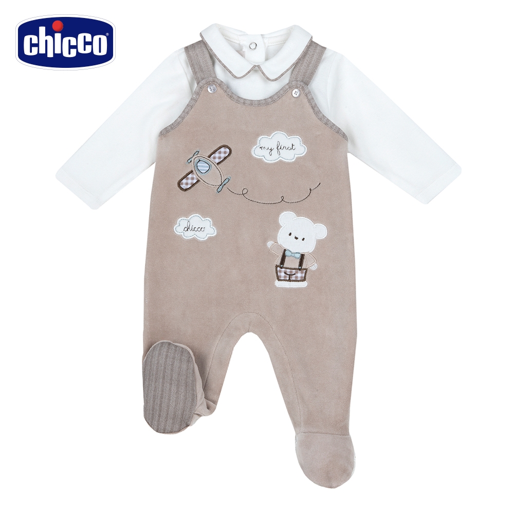 chicco-皇家飛行員-剪毛絨兩件式背心褲套裝