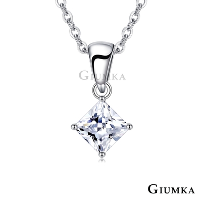GIUMKA純銀項鍊 菱形幾何925純銀吊墜女短鍊 單個價格 MNS09059
