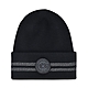 CANADA GOOSE 北極圈布章LOGO反光條紋設計羊毛針織毛帽(黑) product thumbnail 1