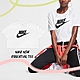 Nike 短版上衣 NSW Essential 白 黑 女款 短袖 寬版 純棉 Logo 大勾 基本款 休閒 BV6176-100 product thumbnail 1