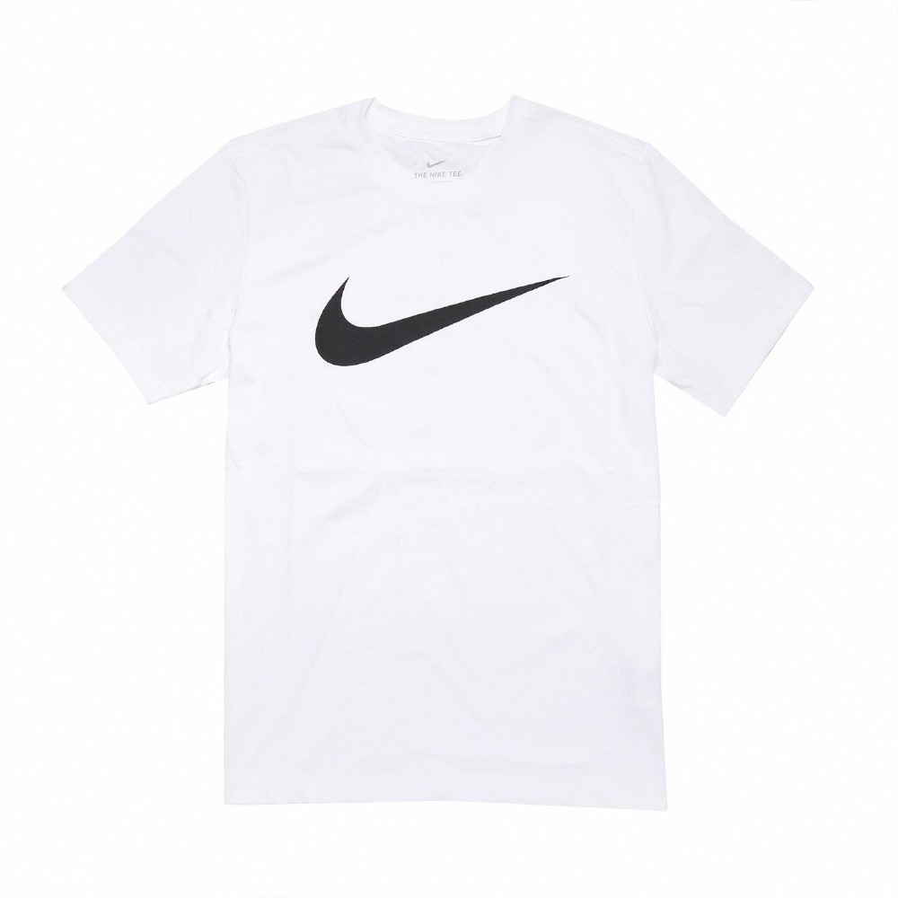 Nike T恤 NSW Swoosh 運動休閒 男款 圓領 基本款 大勾 棉質 短袖 白 黑 DC5095100