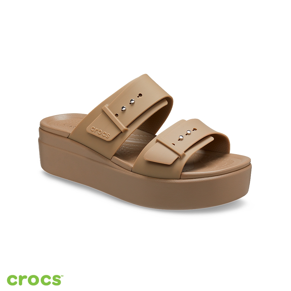 Crocs 卡駱馳 (女鞋) 布魯克林低跟涼鞋-207431-260