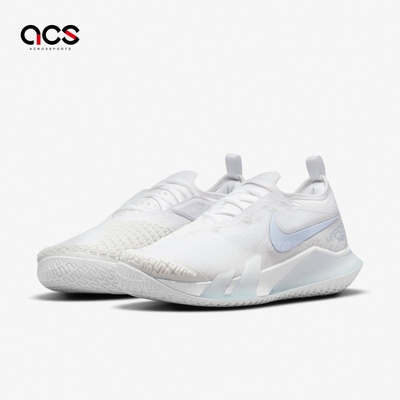 Nike 網球鞋Wmns React Vapor NXT HC 女鞋白藍硬地運動鞋CV0742-111