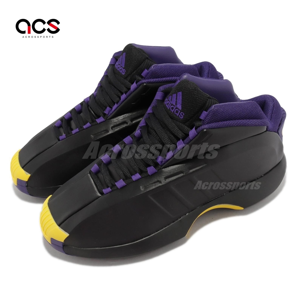 adidas 籃球鞋Crazy 1 Lakers Kobe TT 男鞋黑紫黃湖人隊柯比復刻愛迪達