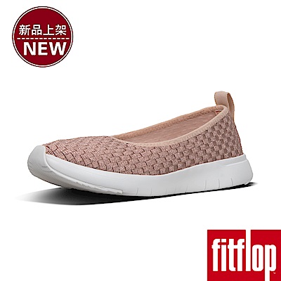 FitFlop STRIPKNIT SLIP-ON BALLERINA-玫瑰金