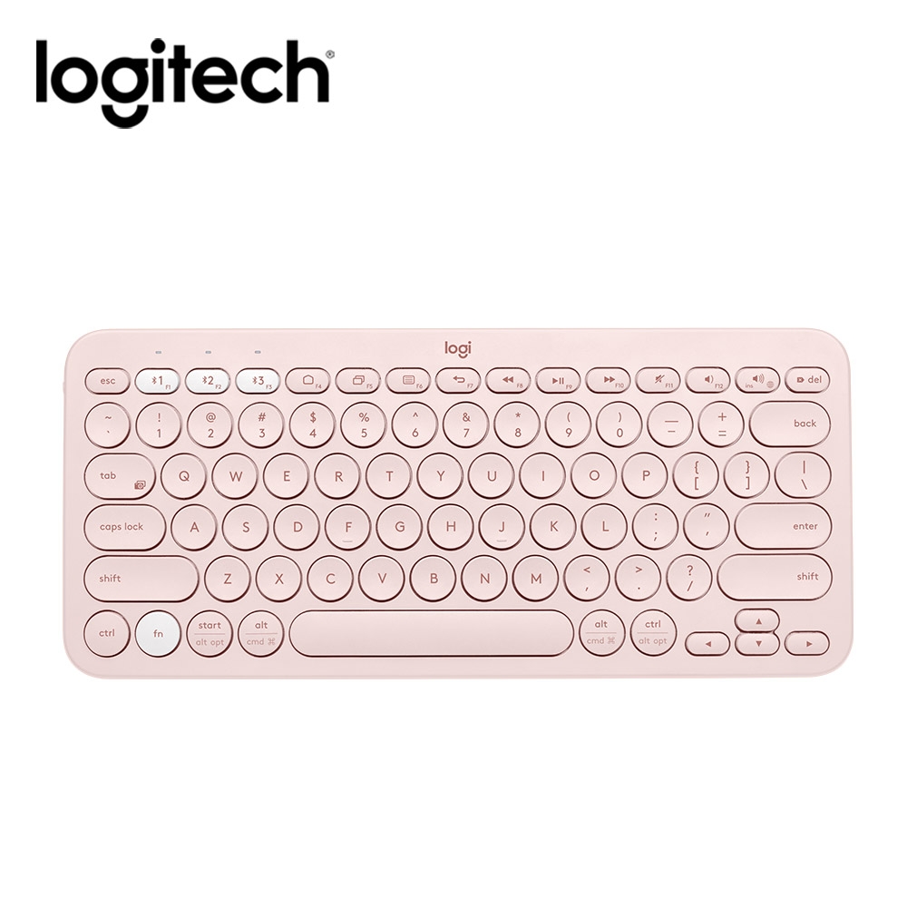 羅技 logitech K380 多工藍芽鍵盤-玫瑰粉