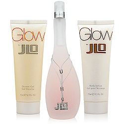 JENNIFER LOPEZ GLOW 淡香水100ML+乳液75ML+沐浴膠75ML 禮盒組