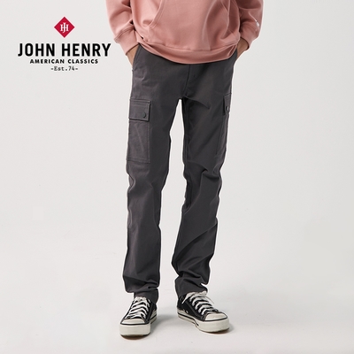 JOHN HENRY 雙口袋造型長褲-三色