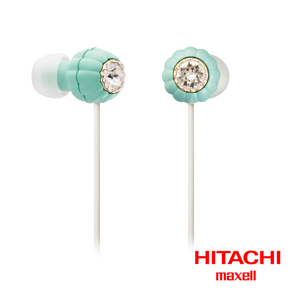 (11/9 LINE回饋5%上限300)HITACHI Maxell (MXH-CJ151)耳道式耳機標準型(湖泊藍)