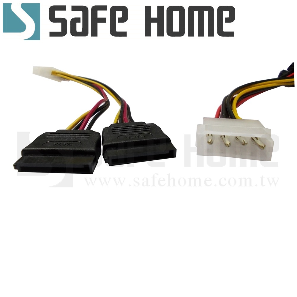 (四入)SAFEHOME SATA 2母轉 大4P 1公 線 CC0413