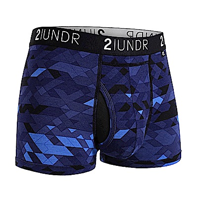 2UNDR Swing Shift 莫代爾吸排內褲(3吋)-藍色編織