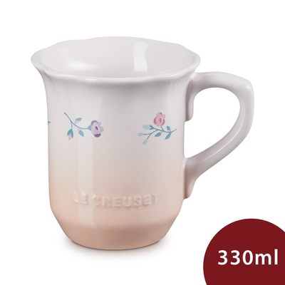 Le Creuset 南法花語系列 凡爾賽花園 馬克杯 水杯 茶杯 咖啡杯 330ml 芭蕾粉