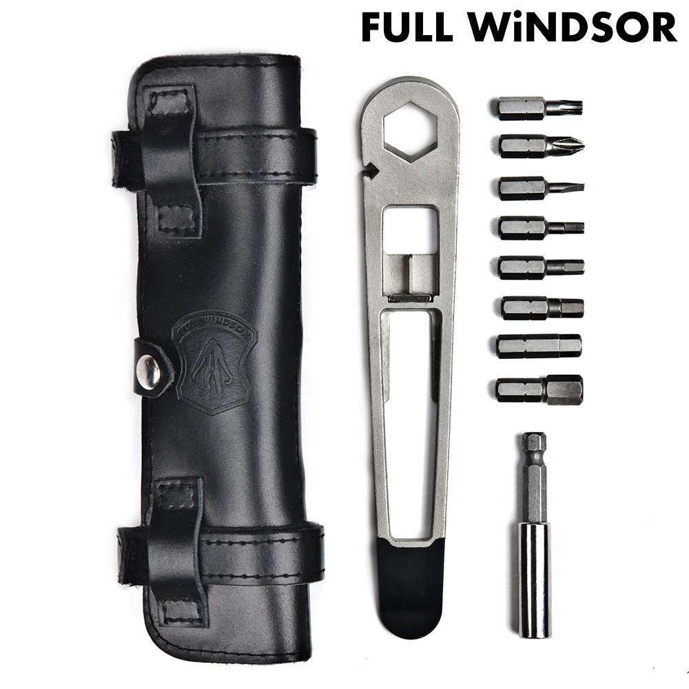 【Full Windsor】Nutter Cycle 多功能隨身工具組 NUT-BLK / 黑色皮革