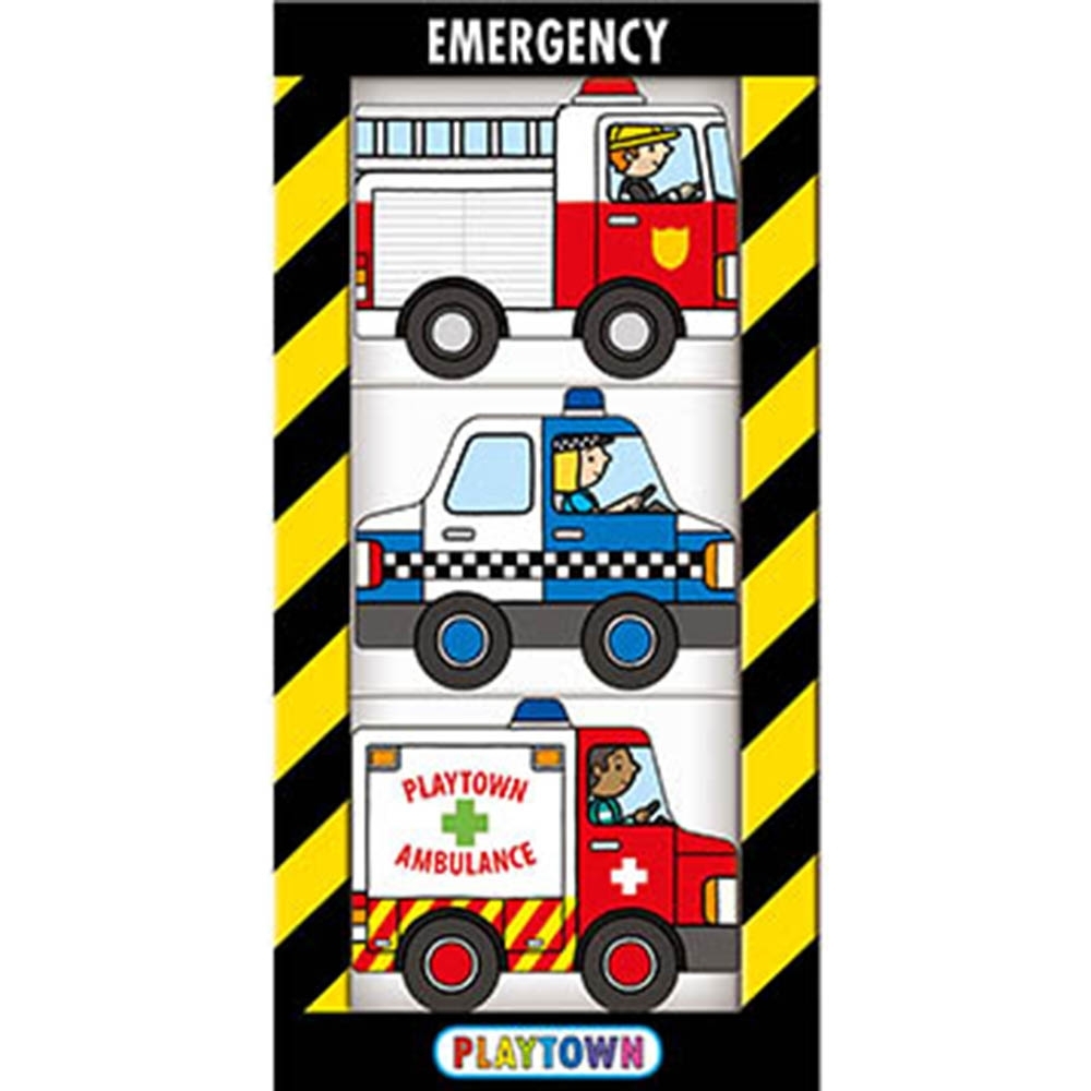 Playtown Emergency 緊急交通工具掌上型硬頁小書(英國版) | 拾書所