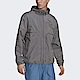 Adidas Windbreaker [HK2774] 男 外套 連帽 風衣 內網眼 大口袋 運動 休閒 素面 灰 product thumbnail 1