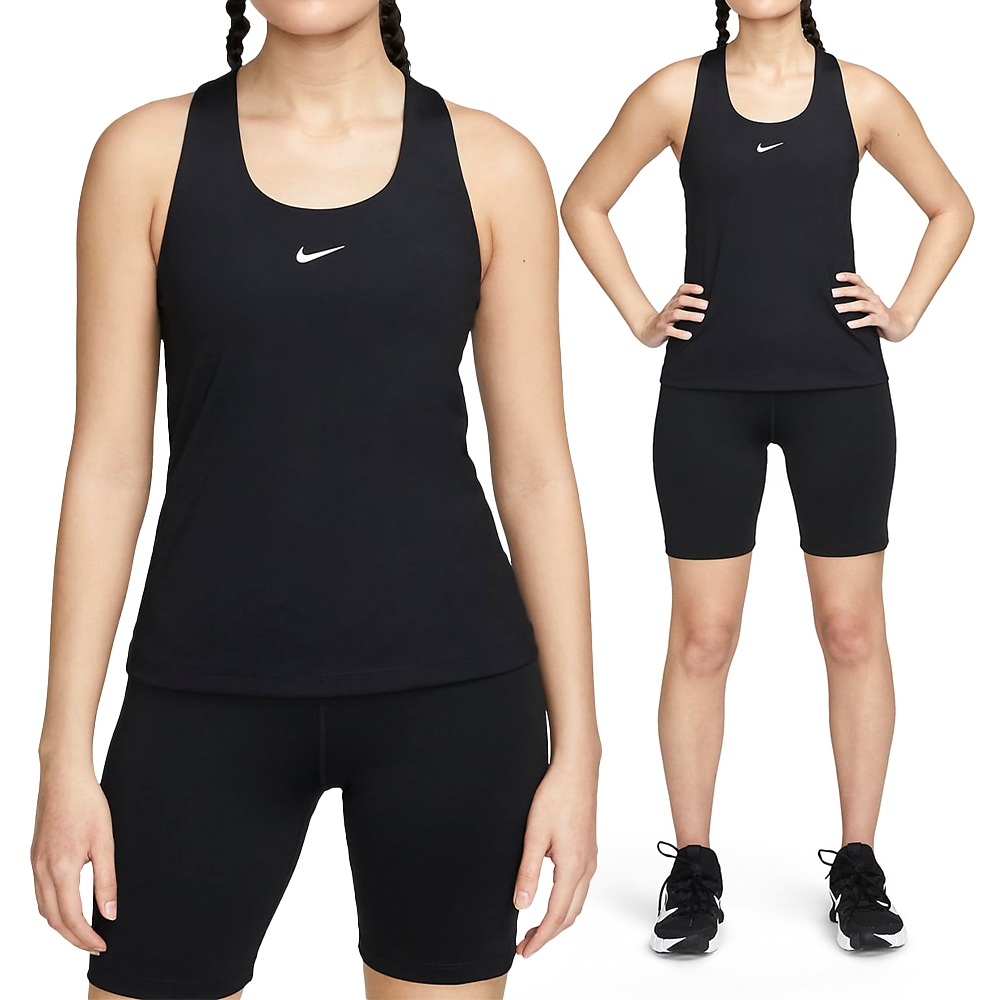 Nike W NK DF Swoosh Bra TANK 女款黑色運動休閒無袖背心DV9898-010