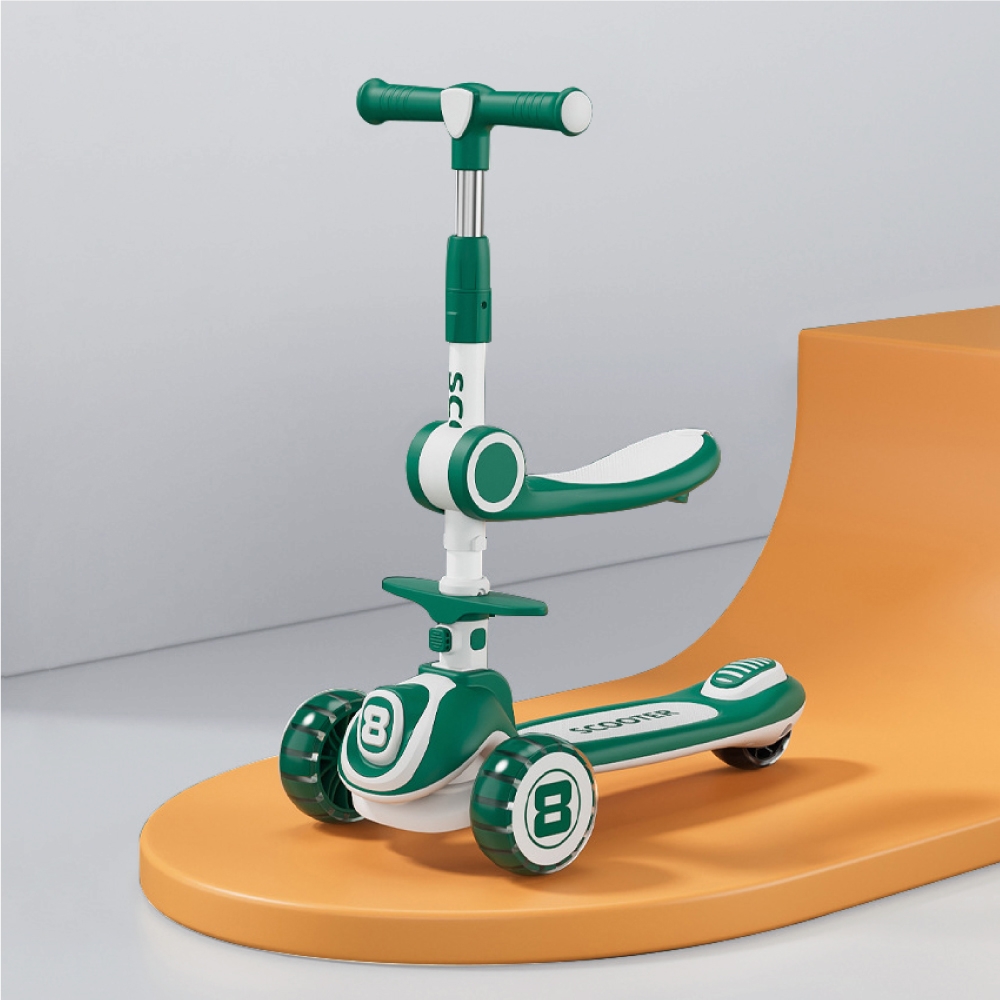 CARSCAM 兒童三輪折疊滑板車聲光版(滑步車/平衡車)