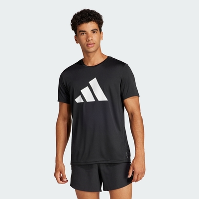 adidas 上衣 男款 短袖上衣 運動 亞規 RUN IT TEE 黑 IL7235 (S2315)