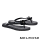 拖鞋 MELROSE 時髦亮麗晶鑽立體花卉夾腳拖鞋－黑 product thumbnail 1