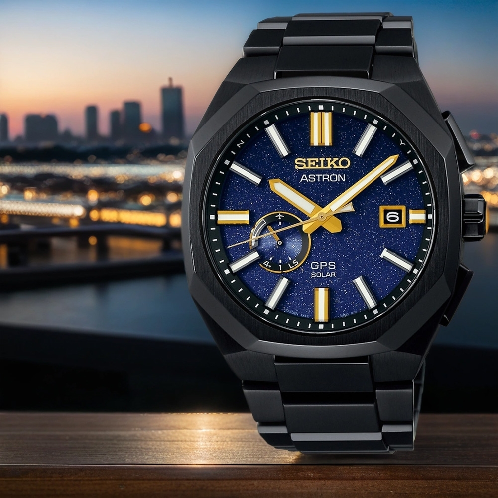 SEIKO 精工 Astron 晨星 限量 鈦 多邊形 GPS衛星定位萬年曆太陽能手錶 送禮推薦 (SSJ021J1/3X62-0AD0SD)_SK045