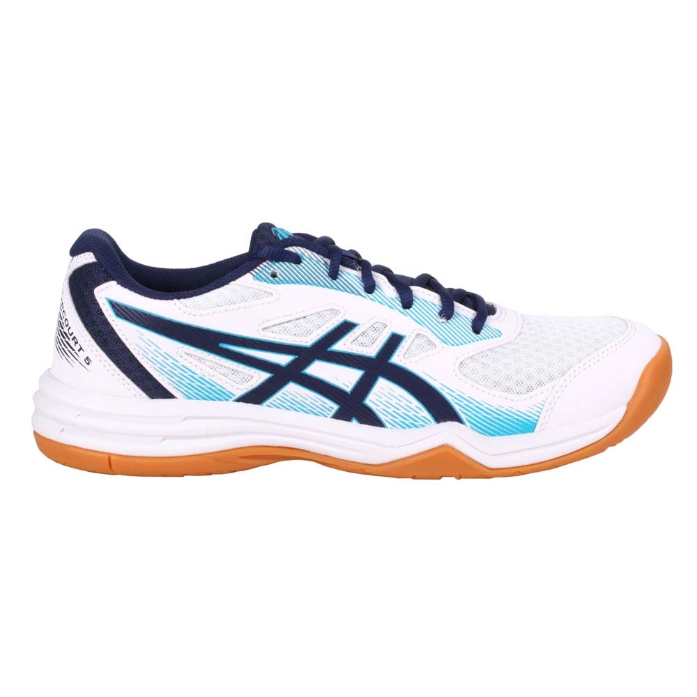 ASICS UPCOURT 5 男排羽球鞋-排球 羽毛球 亞瑟士 1071A086-102 白丈青淺藍