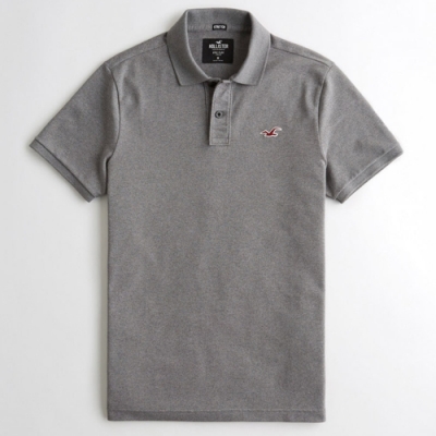 Hollister HCO 短袖 polo 灰色 1220