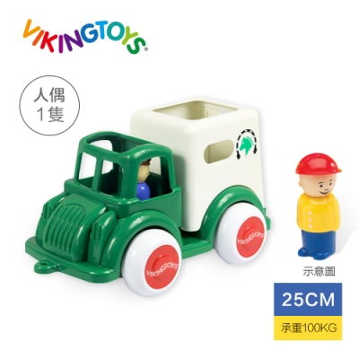 【瑞典 Viking toys】Jumbo德克小馬車(含1隻人偶2隻馬)-25cm