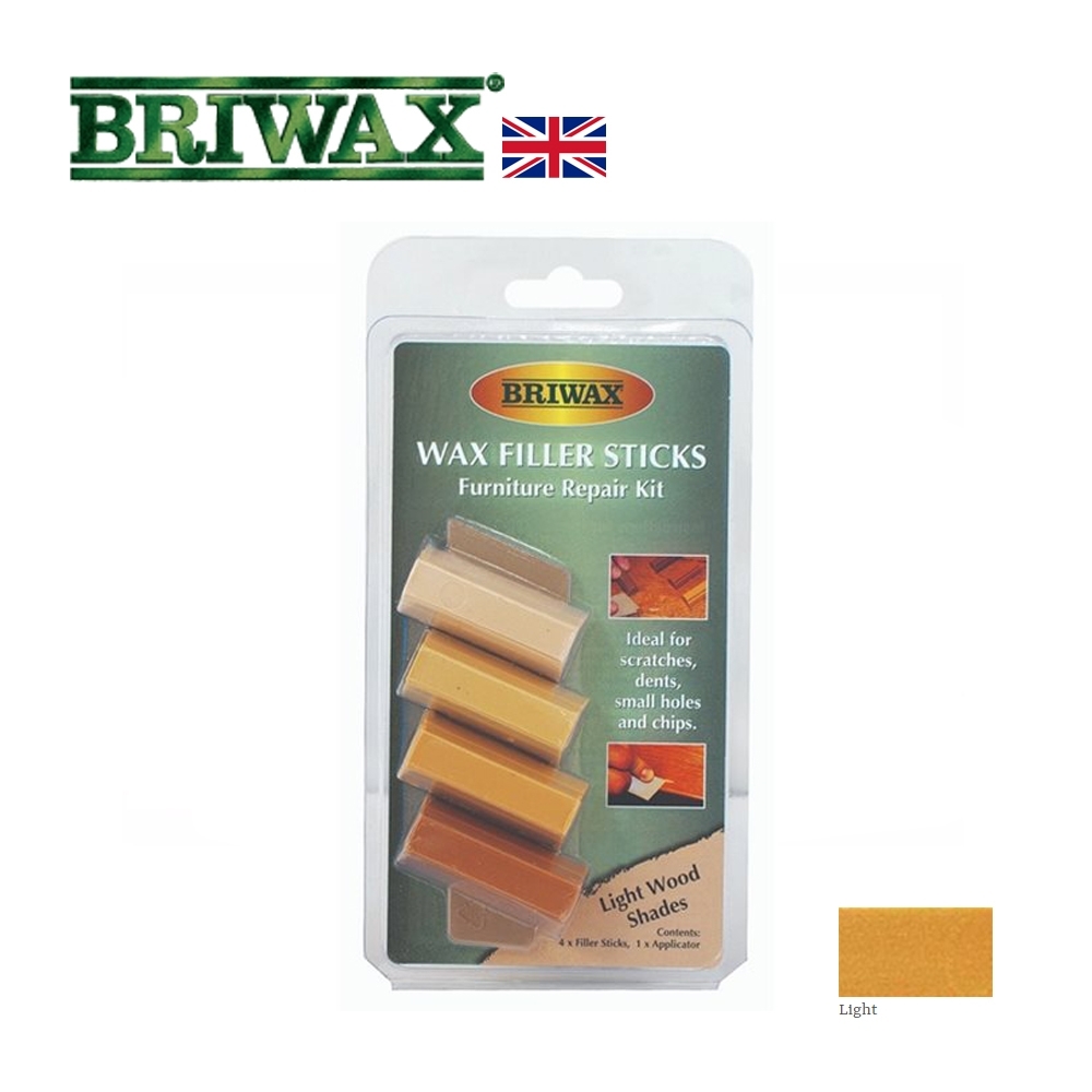 【英國Briwax】木製品補色修復棒-淺色系