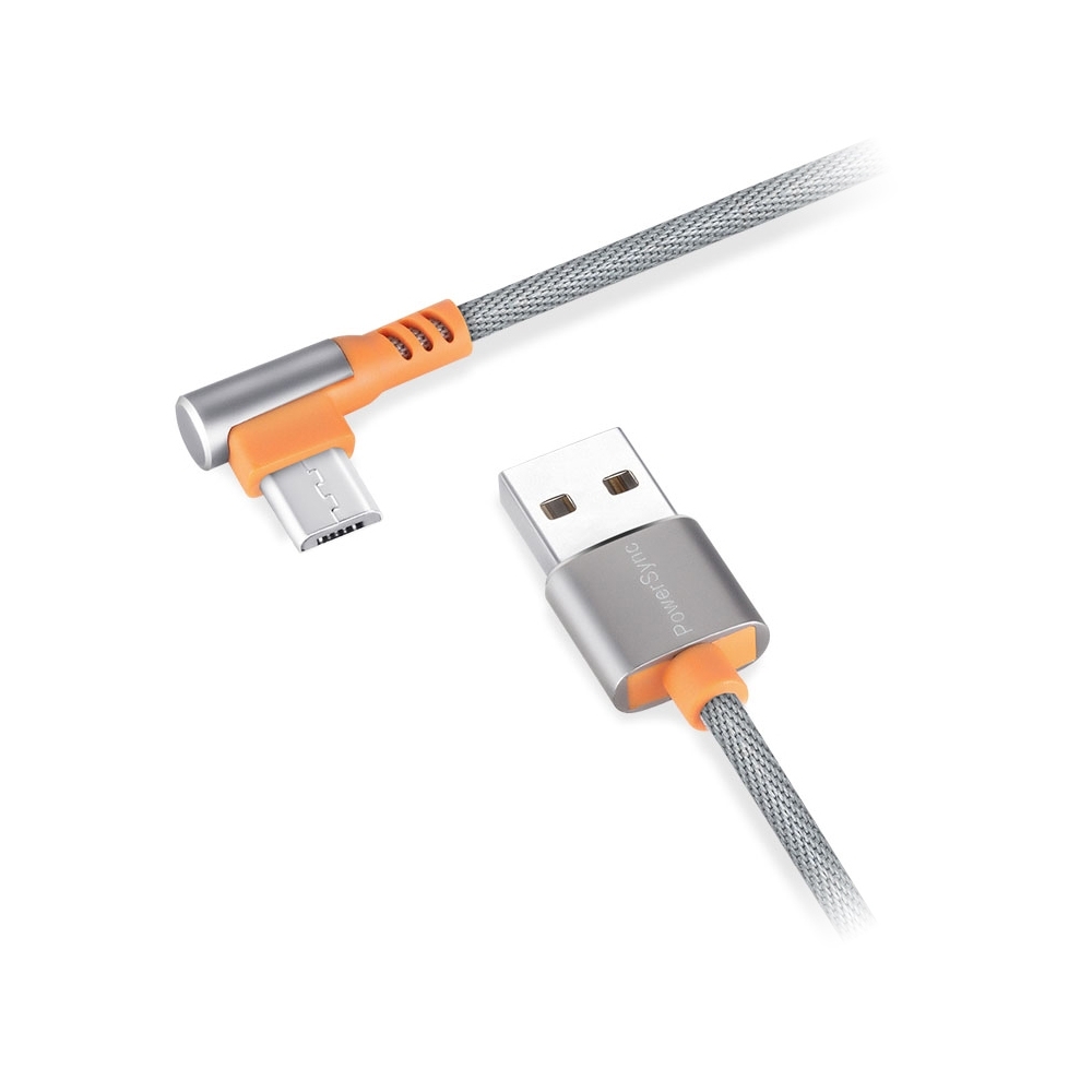 群加PowerSync Micro USB 彎頭傳輸充電線/1.5m | USB | Yahoo奇摩購物中心