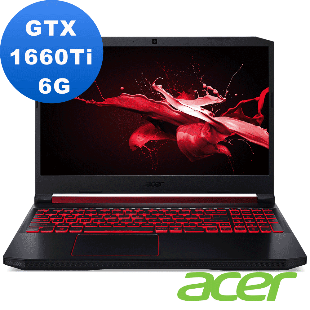 (無卡分期12期)Acer AN515-54-77TJ 15吋電競筆電(i7-9750H電競筆電