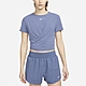 NIKE 上衣 女款 短袖上衣 運動 AS W NK ONE LX DF SS STD TW TP 藍 DD4922-491(2S3084) product thumbnail 1