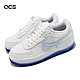 Nike 休閒鞋 Wmns AF1 Shadow 女鞋 白 藍 雪尼爾絨布 FJ4567-100 product thumbnail 1
