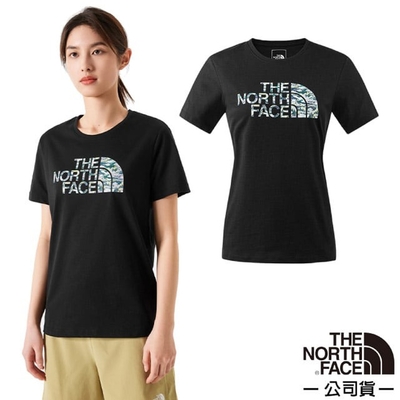 【The North Face】女 FLASHDRY 吸濕透氣排汗短袖圓領T恤.上衣_88GZ-JK3 宇宙黑