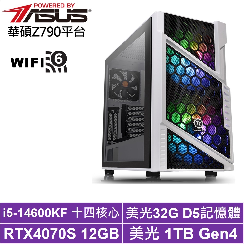 華碩Z790平台[原初劍豪]i5-14600KF/RTX 4070S/32G/1TB_SSD