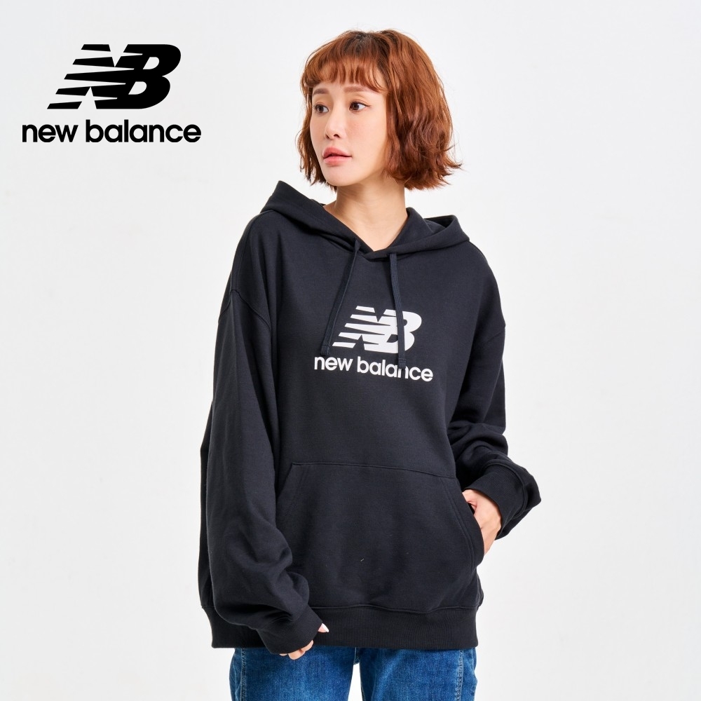 【New Balance】 NB連帽長袖上衣_女性_黑色_WT41504BK