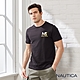 Nautica 男裝 極簡LOGO短袖T恤-黑色 product thumbnail 1