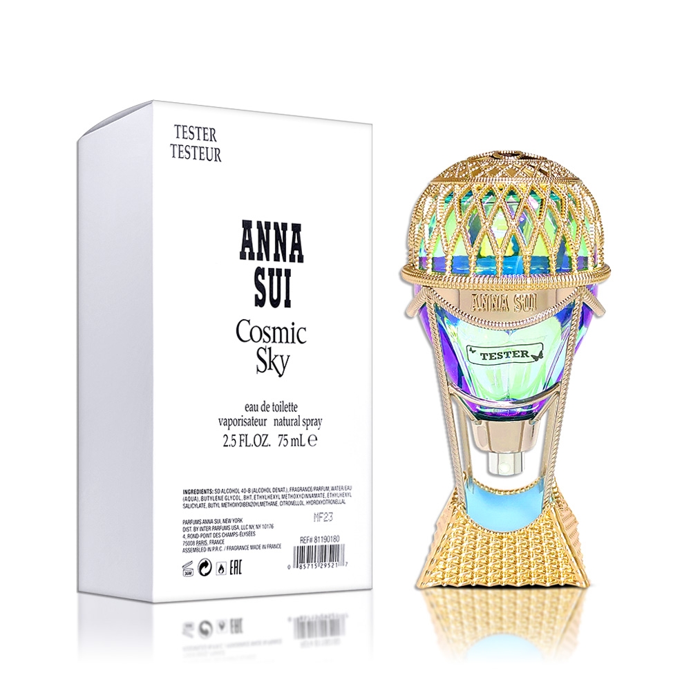 Anna Sui 安娜蘇 Cosmic Sky 綺幻星夜女性淡香水 75ML TESTER 環保包裝