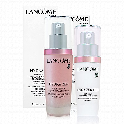 LANCOME蘭蔻 超水妍舒緩保濕精華30ml+眼霜15ml