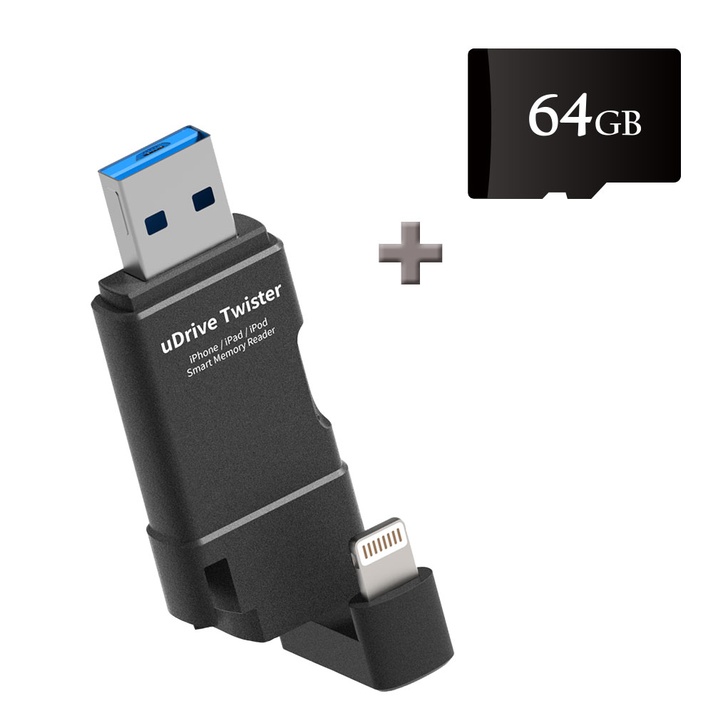 TEKQ uDrive Twister USB3.1 64G OTG雙頭蘋果碟 product image 1