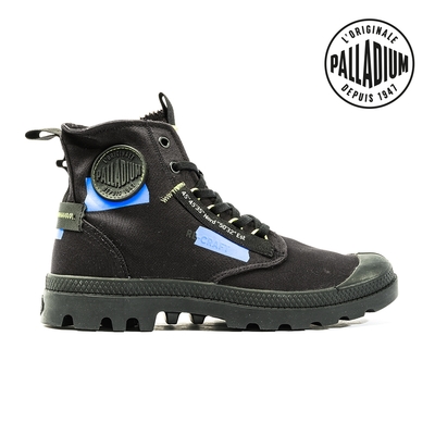 PALLADIUM PAMPA HI RE-CRAFT有機再生帆布靴-中性-永夜黑