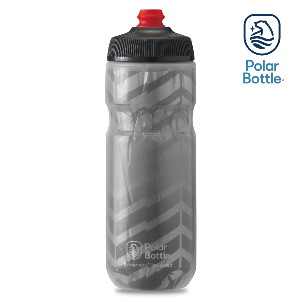 Polar Bottle 20oz 雙層保冷噴射水壺 BOLT 灰-銀