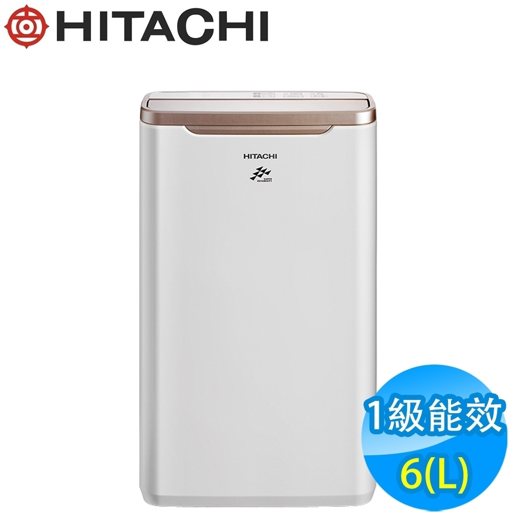 HITACHI日立 6L 1級LED面板清淨除濕機 RD-12FR 玫瑰金