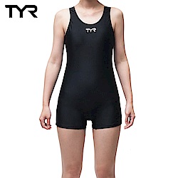 美國TYR 修身款連身四角泳裝 Solid RacerBack Boyleg