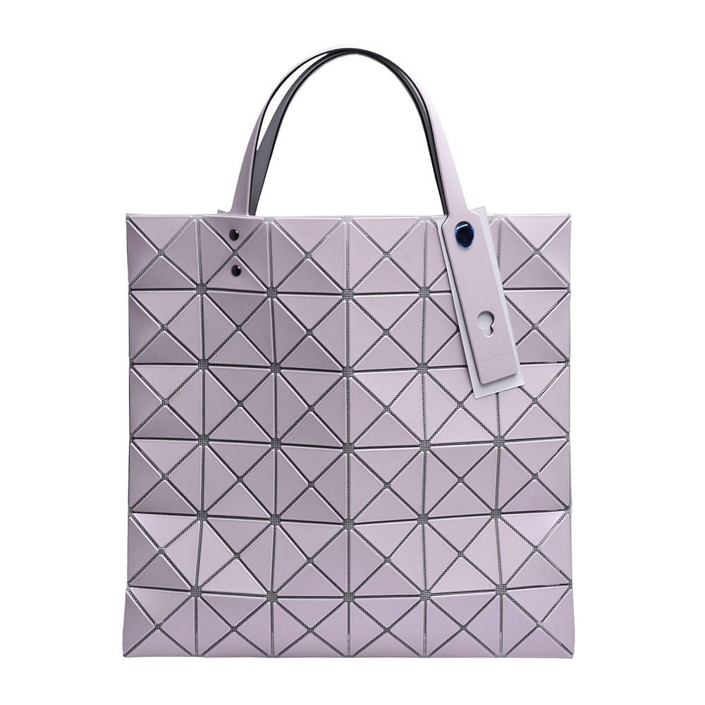 ISSEY MIYAKE 三宅一生BAOBAO霧面幾何方格6X6手提包(粉紅色)