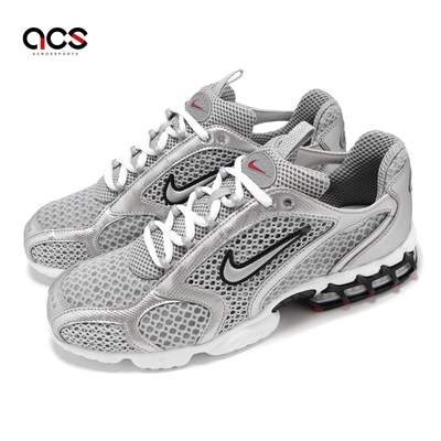 Nike 休閒鞋 Air Zoom Spiridon Cage 2 男鞋 銀灰 Metallic Silver CJ1288-001